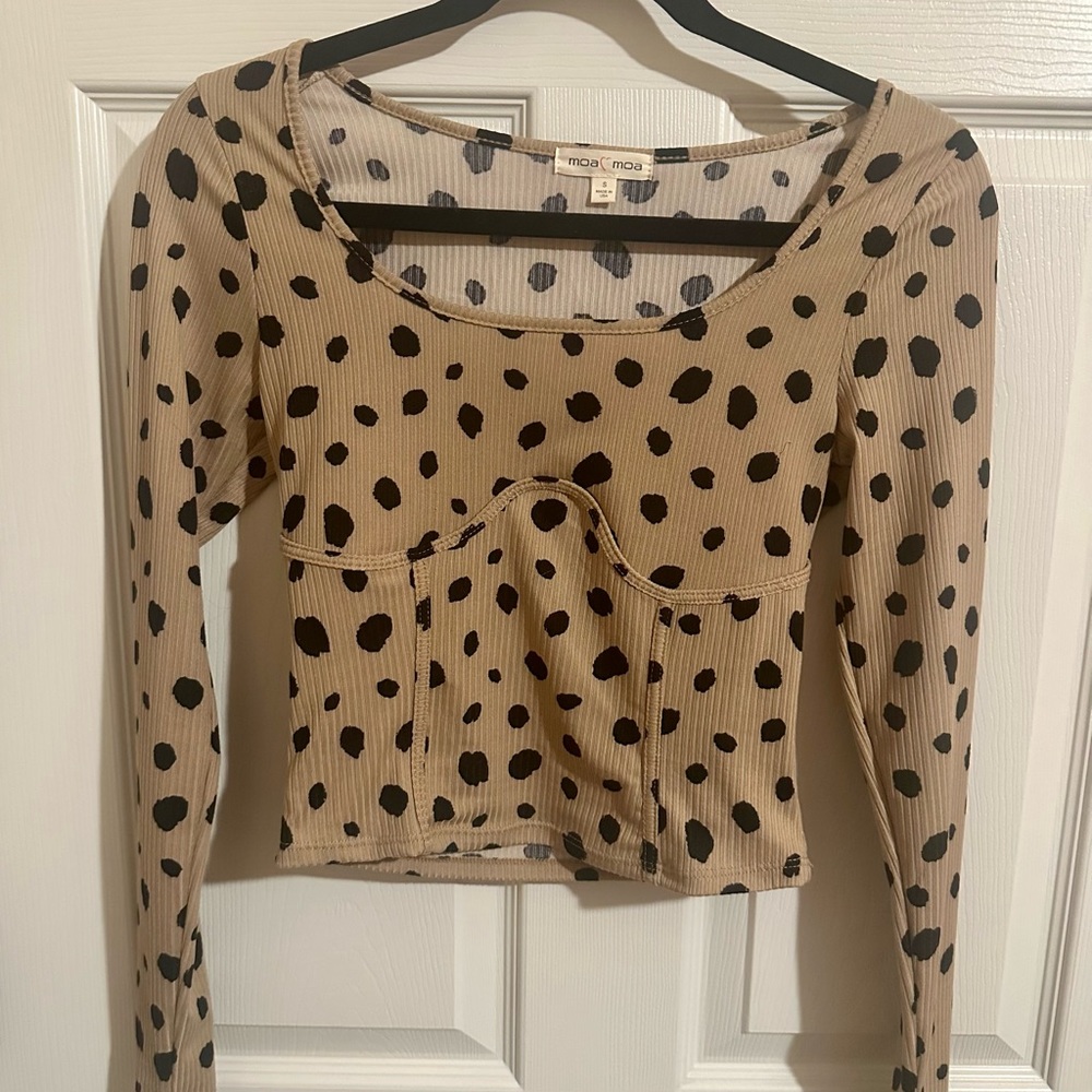 Moa Moa animal print crop! - Picture 2 of 3